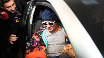 El cantante en el momento