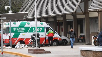 La ambulancia que llegó para