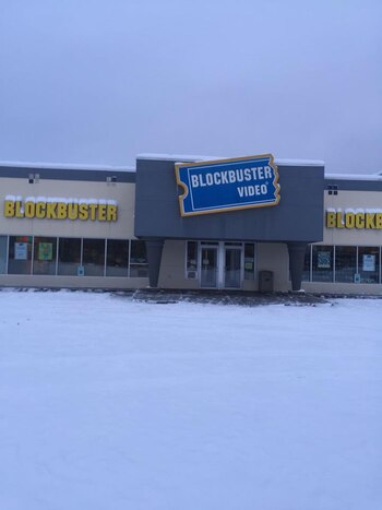 La tienda Blockbuster en Fairbanks,