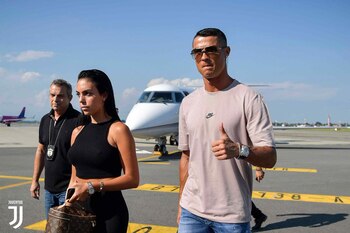 Cristiano Ronaldo con su novia