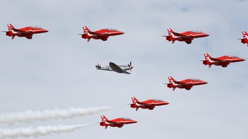 Los “Red Arrows”, equipo acrobático