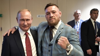 Vladimir Putin y Conor McGregor en