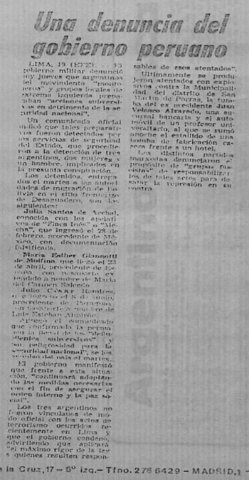 Clarín, 20 de junio de