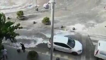 Muchos autos quedaron varados