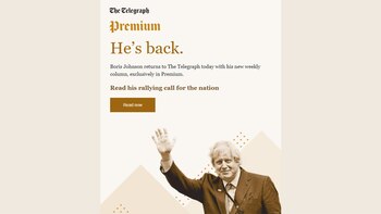 Promoción del diario The Telegraph