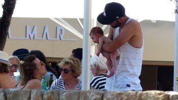 Gonzalo Higuaín en las playas