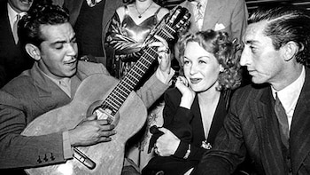 Con el cómico Mario Moreno