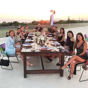 Cristiano junto a sus familiares