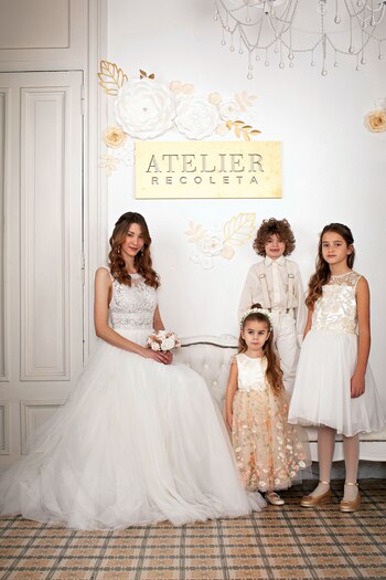 Campestre. Vestido de tul y