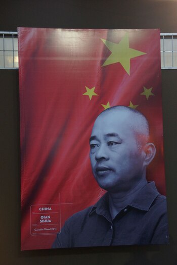 El escultor chino Qian Sihua