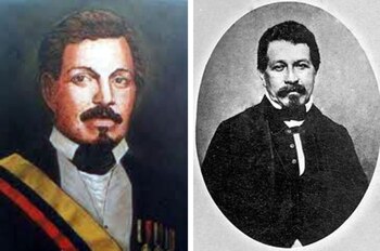 A la izquierda: óleo del