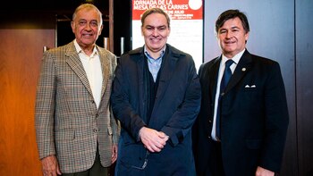 Gustavo Lopetegui junto a David Lacroze y Daniel Pelegrina