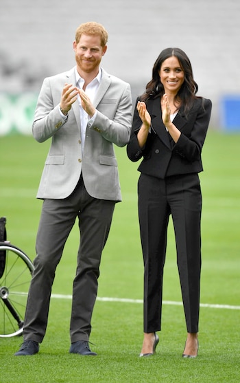 Meghan Markle lució un traje