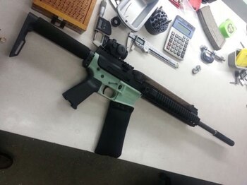 Este arma AR-15 fue impresa