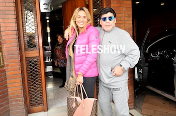 Diego Maradona y Rocío Oliva