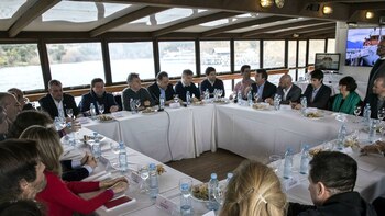 Mauricio Macri junto al ministro