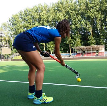 Lara Oviedo en uno de