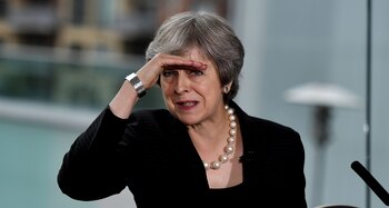 La primera ministra Theresa May