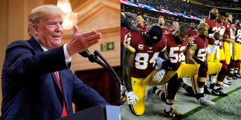 Donald Trump siguió con su