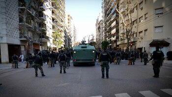 La avenida Pueyrredón, ayer.