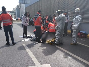 El hombre fue rápidamente asistido