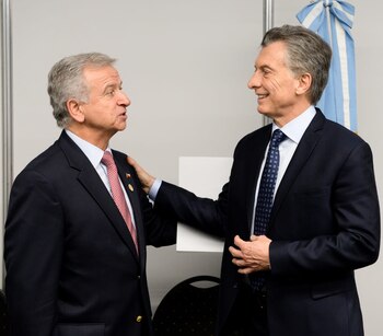 Mauricio Macri el ministro chileno