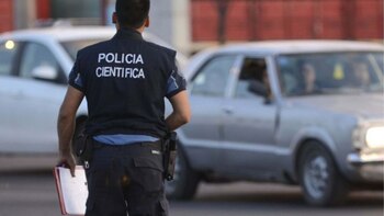 La policía científica en plena