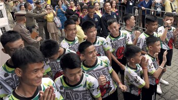 A pura sonrisa, los muchachos