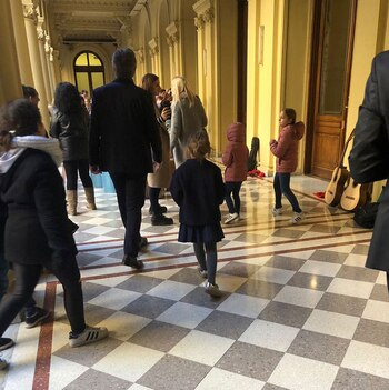 Mauricio Macri y su hija Antonia