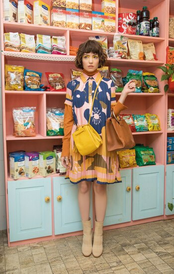 Vestido tipo chemise de gasa