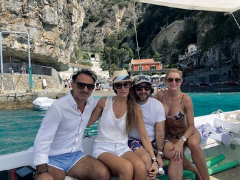 Yanina y Diego Latorre viajaron