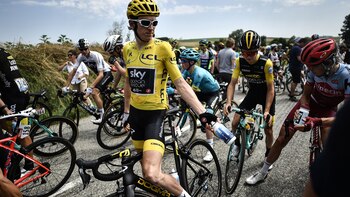 El pelotón de ciclistas del