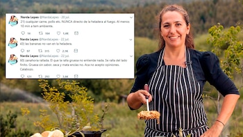 La cocinera Narda Lepes brindó