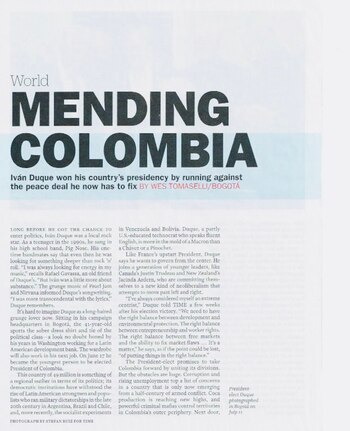 El artículo de la revista