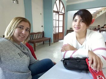 Las hermanas Verónica y Sarahí