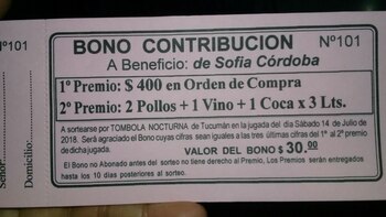 Uno de los bonos contribución