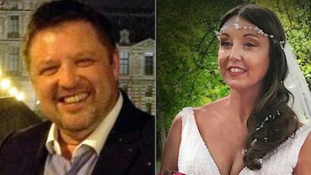 La pareja estaba siendo evacuada