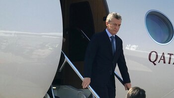 Macri llegó al Aeropuerto Internacional