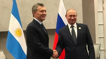 Mauricio Macri y Vladimir Putin