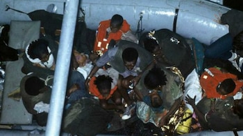 Un grupo de etíopes son