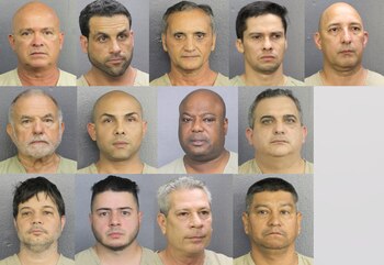 Los trece hombres fueron detenidos