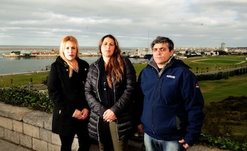 Cristian, Carolina y Karina mostraron