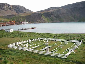 Cementerio de Grytviken, donde descansan