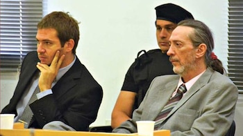 Luis Menocchio (der) en el