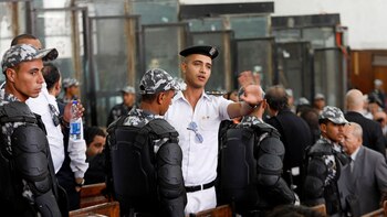 Dos abogados de los acusados