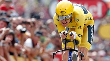 Thomas, del equipo Sky, se aseguró el malliot amarillo en el Tour de France (REUTERS)