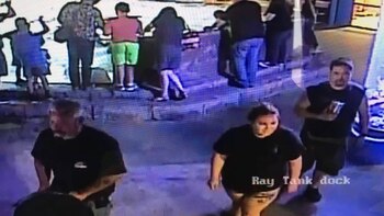 Los tres ladrones durante su