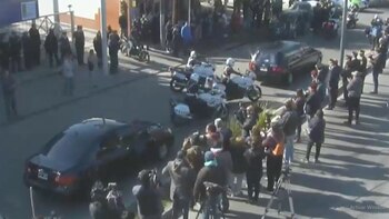 Así partía el coche fúnebre