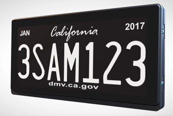 La placa pesa dos libras