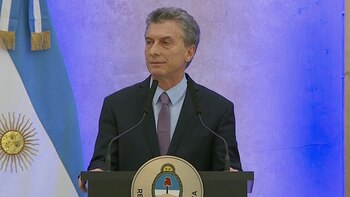 El presidente Mauricio Macri